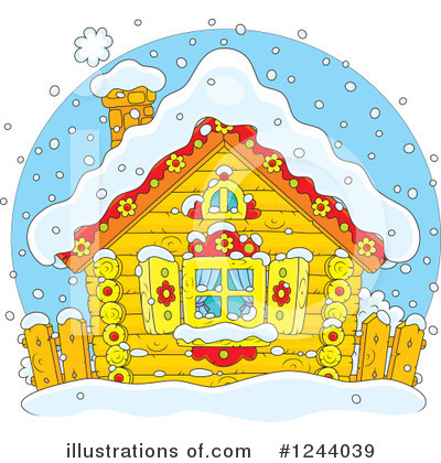 Royalty-Free (RF) Cabin Clipart Illustration by Alex Bannykh - Stock Sample #1244039