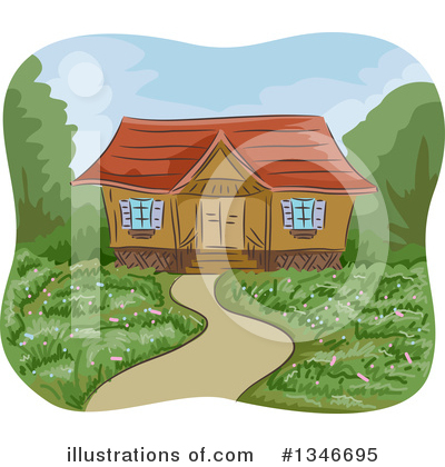 Royalty-Free (RF) Cabin Clipart Illustration by BNP Design Studio - Stock Sample #1346695