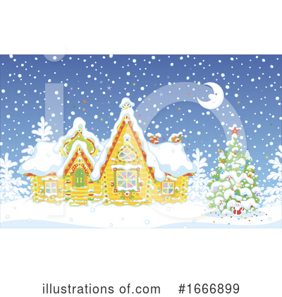 Royalty-Free (RF) Cabin Clipart Illustration by Alex Bannykh - Stock Sample #1666899