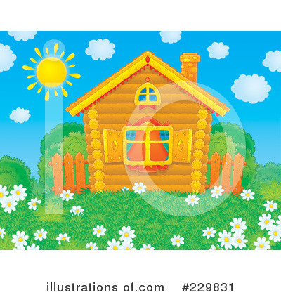 Royalty-Free (RF) Cabin Clipart Illustration by Alex Bannykh - Stock Sample #229831