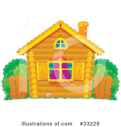 Royalty-Free (RF) Cabin Clipart Illustration by Alex Bannykh - Stock Sample #33228