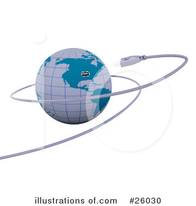 Royalty-Free (RF) Cable Clipart Illustration by KJ Pargeter - Stock Sample #26030