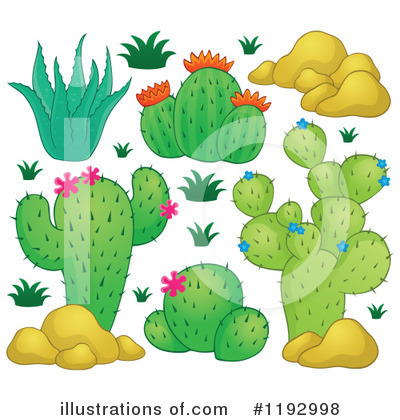 Royalty-Free (RF) Cactus Clipart Illustration by visekart - Stock Sample #1192998
