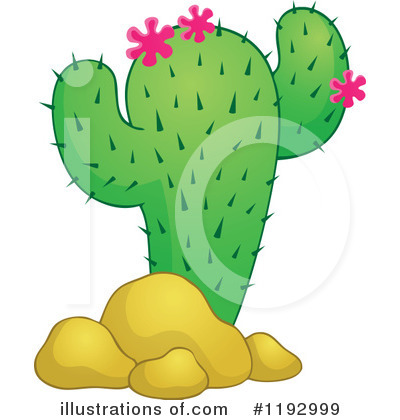 Royalty-Free (RF) Cactus Clipart Illustration by visekart - Stock Sample #1192999