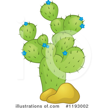 Royalty-Free (RF) Cactus Clipart Illustration by visekart - Stock Sample #1193002