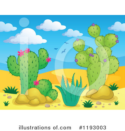 Royalty-Free (RF) Cactus Clipart Illustration by visekart - Stock Sample #1193003