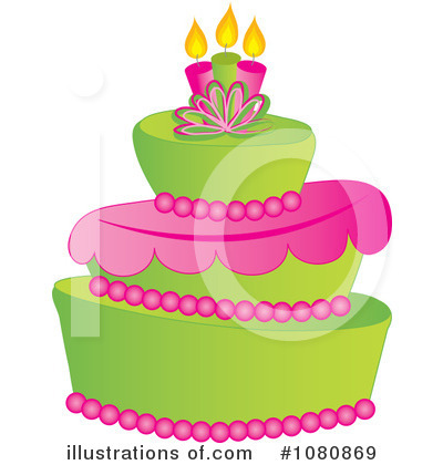 Royalty-Free (RF) Cake Clipart Illustration by Pams Clipart - Stock Sample #1080869