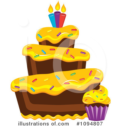 Royalty-Free (RF) Cake Clipart Illustration by Pams Clipart - Stock Sample #1094807