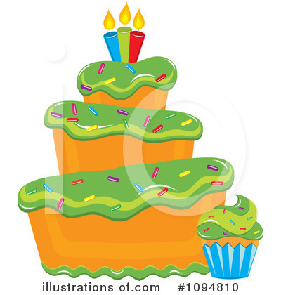Royalty-Free (RF) Cake Clipart Illustration by Pams Clipart - Stock Sample #1094810