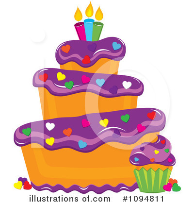 Royalty-Free (RF) Cake Clipart Illustration by Pams Clipart - Stock Sample #1094811