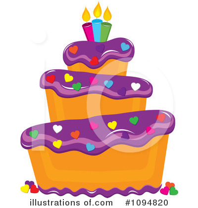 Royalty-Free (RF) Cake Clipart Illustration by Pams Clipart - Stock Sample #1094820