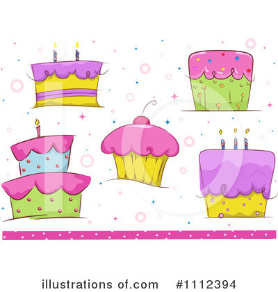 Royalty-Free (RF) Cake Clipart Illustration by BNP Design Studio - Stock Sample #1112394