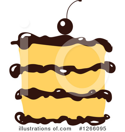 Royalty-Free (RF) Cake Clipart Illustration by Vector Tradition SM - Stock Sample #1266095