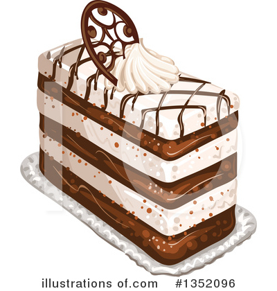 Royalty-Free (RF) Cake Clipart Illustration by merlinul - Stock Sample #1352096