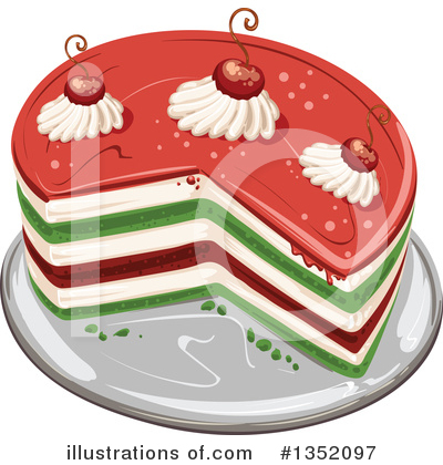 Royalty-Free (RF) Cake Clipart Illustration by merlinul - Stock Sample #1352097