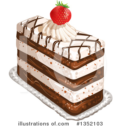 Royalty-Free (RF) Cake Clipart Illustration by merlinul - Stock Sample #1352103