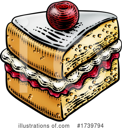 Royalty-Free (RF) Cake Clipart Illustration by AtStockIllustration - Stock Sample #1739794