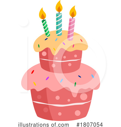 Royalty-Free (RF) Cake Clipart Illustration by Hit Toon - Stock Sample #1807054