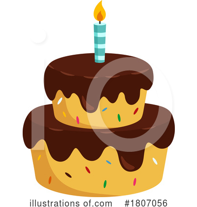 Royalty-Free (RF) Cake Clipart Illustration by Hit Toon - Stock Sample #1807056