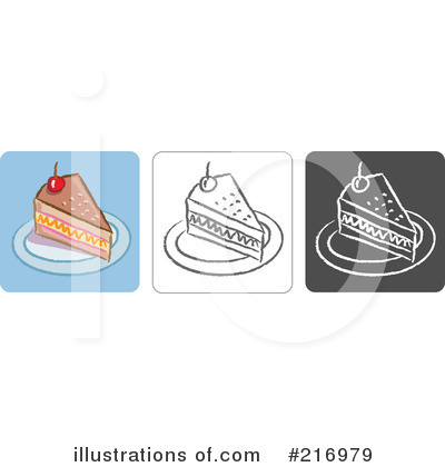 Royalty-Free (RF) Cake Clipart Illustration by Qiun - Stock Sample #216979