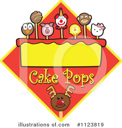 Royalty-Free (RF) Cake Pop Clipart Illustration by Mascot Junction - Stock Sample #1123819