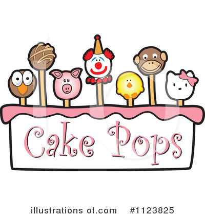 Royalty-Free (RF) Cake Pop Clipart Illustration by Mascot Junction - Stock Sample #1123825