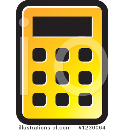 Royalty-Free (RF) Calculator Clipart Illustration by Lal Perera - Stock Sample #1230064