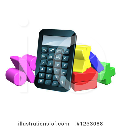 Royalty-Free (RF) Calculator Clipart Illustration by AtStockIllustration - Stock Sample #1253088