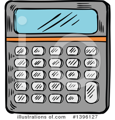 Royalty-Free (RF) Calculator Clipart Illustration by Vector Tradition SM - Stock Sample #1396127