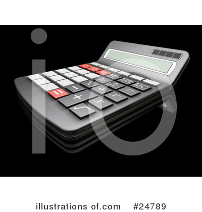 Royalty-Free (RF) Calculator Clipart Illustration by KJ Pargeter - Stock Sample #24789