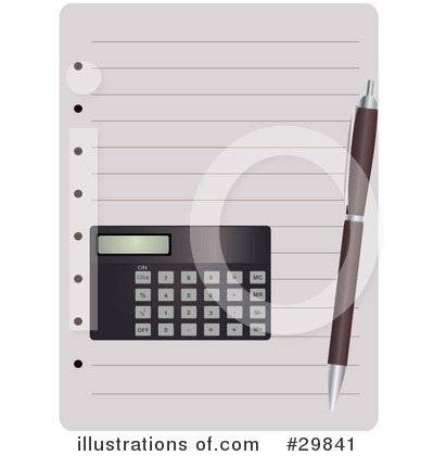 Royalty-Free (RF) Calculator Clipart Illustration by Melisende Vector - Stock Sample #29841