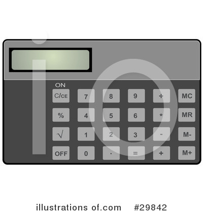 Calculator Clipart #29842 by Melisende Vector