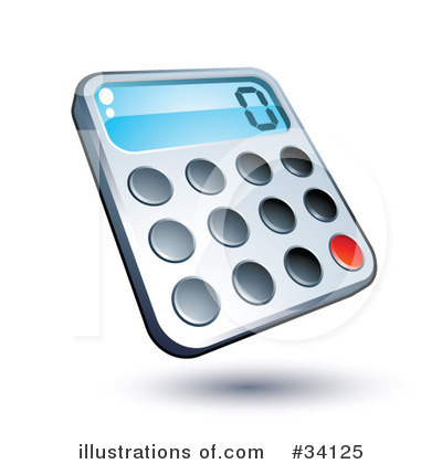 Royalty-Free (RF) Calculator Clipart Illustration by beboy - Stock Sample #34125