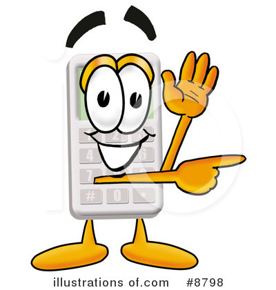Royalty-Free (RF) Calculator Clipart Illustration by Mascot Junction - Stock Sample #8798