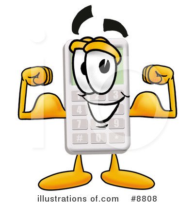 Royalty-Free (RF) Calculator Clipart Illustration by Mascot Junction - Stock Sample #8808