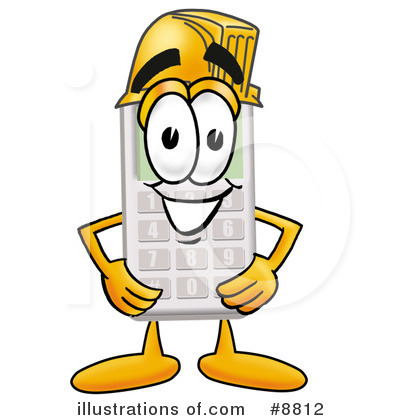 Royalty-Free (RF) Calculator Clipart Illustration by Mascot Junction - Stock Sample #8812