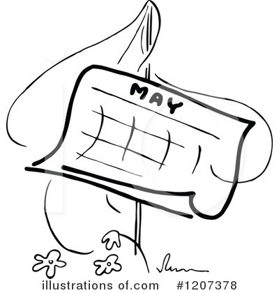 Royalty-Free (RF) Calendar Clipart Illustration by Prawny Vintage - Stock Sample #1207378