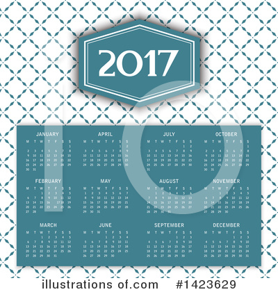Calendar Clipart #1423629 by KJ Pargeter