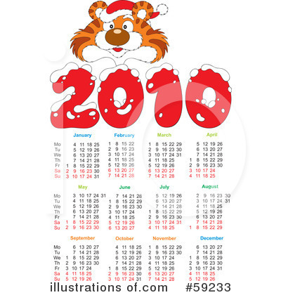 Royalty-Free (RF) Calendar Clipart Illustration by Alex Bannykh - Stock Sample #59233