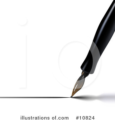 Royalty-Free (RF) Calligraphy Clipart Illustration by Leo Blanchette - Stock Sample #10824