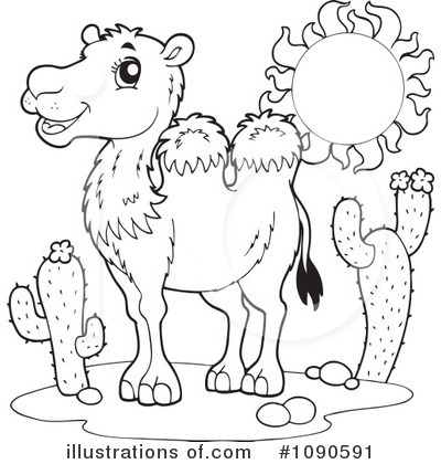 Royalty-Free (RF) Camel Clipart Illustration by visekart - Stock Sample #1090591