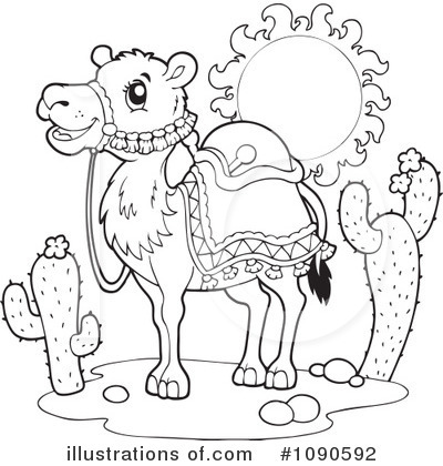 Royalty-Free (RF) Camel Clipart Illustration by visekart - Stock Sample #1090592