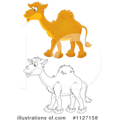 Royalty-Free (RF) Camel Clipart Illustration by Alex Bannykh - Stock Sample #1127158