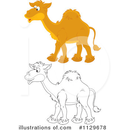 Royalty-Free (RF) Camel Clipart Illustration by Alex Bannykh - Stock Sample #1129678