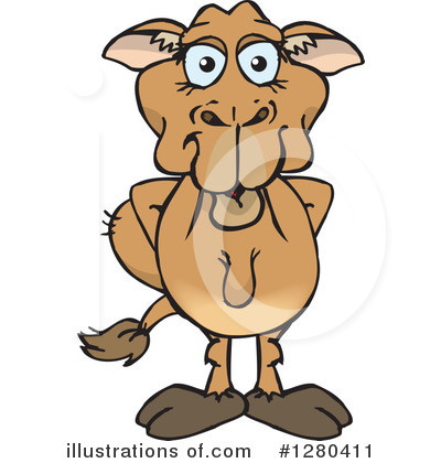 Royalty-Free (RF) Camel Clipart Illustration by Dennis Holmes Designs - Stock Sample #1280411