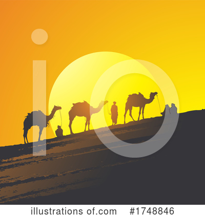 Royalty-Free (RF) Camel Clipart Illustration by Lal Perera - Stock Sample #1748846