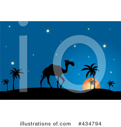 Royalty-Free (RF) Camel Clipart Illustration by Pams Clipart - Stock Sample #434794