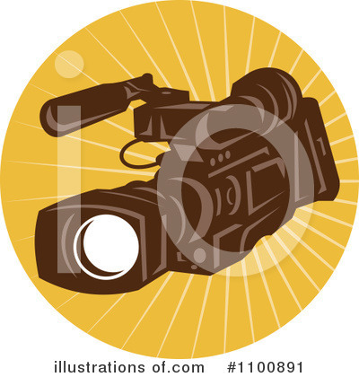 Royalty-Free (RF) Camera Clipart Illustration by patrimonio - Stock Sample #1100891