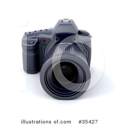 Royalty-Free (RF) Camera Clipart Illustration by KJ Pargeter - Stock Sample #35427