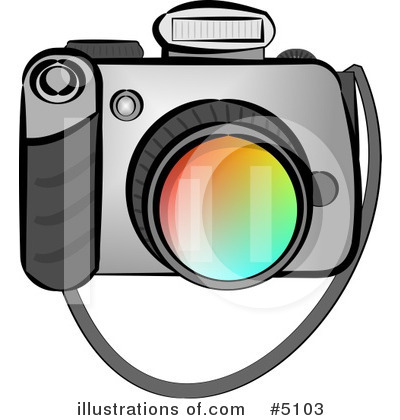 Royalty-Free (RF) Camera Clipart Illustration by djart - Stock Sample #5103